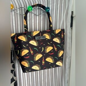 Betsey Johnson taco lunch tote NWOT